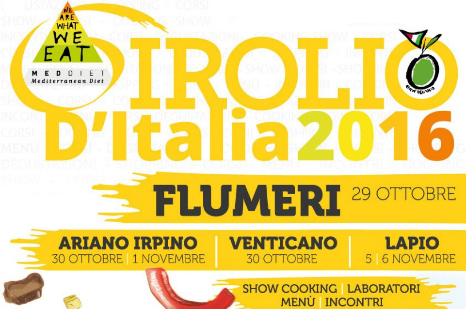 GirOlio Italia: dal 29 ottobre al 6 novembre il tour dell'extravergine fa tappa in Irpinia