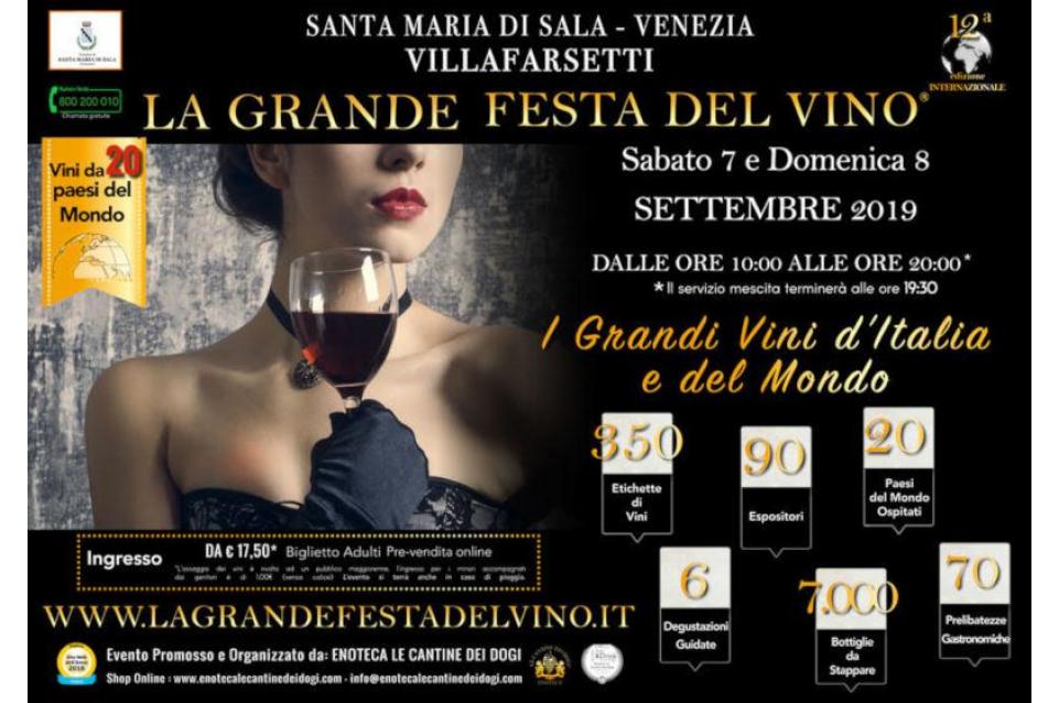 Grande Festa del Vino: il 7 e 8 settembre a Santa Maria di Sala  