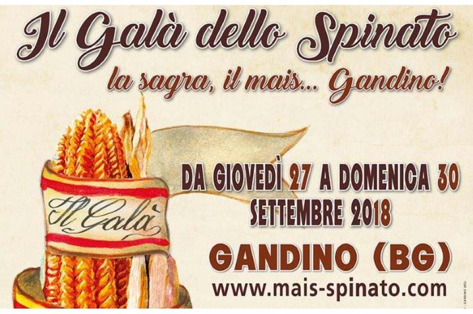 Il Galà dello Spinato: dal 27 al 30 settembre a Gandino