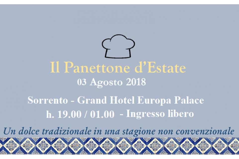 Il Panettone d'Estate: il 3 agosto a Sorrento