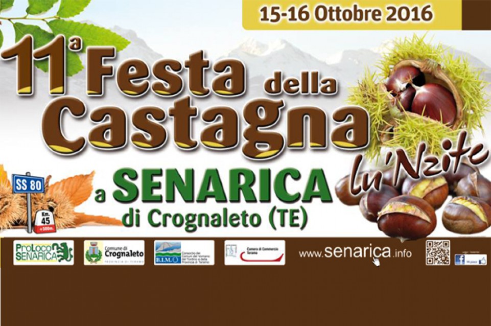 La "Festa della Castagna" torna a Senarica di Crognaleto il 15 e 16 ottobre