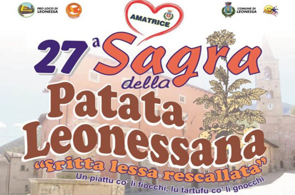 La "Sagra della patata" torna a Leonessa l'8 e 9 ottobre