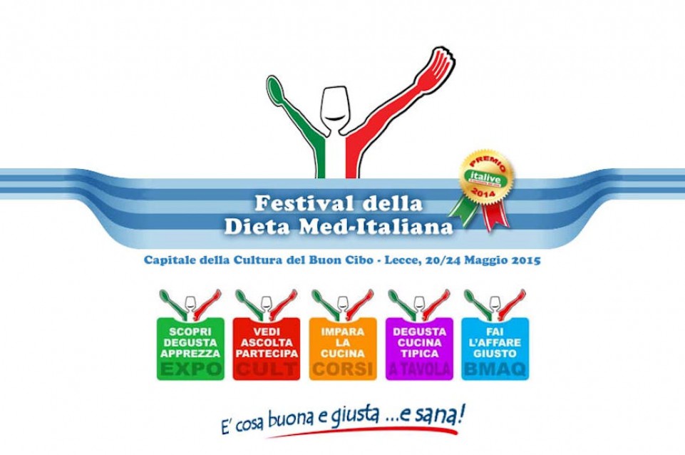 Dal 23 maggio al 2 giugno a Lecce arriva il "Festival della Dieta Med-Italiana"