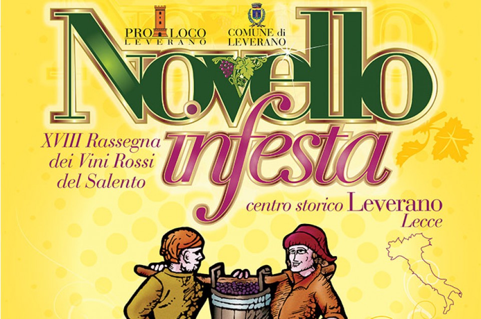 Dal 6 all'8 novembre a Leverano arriva "Novello in Festa"