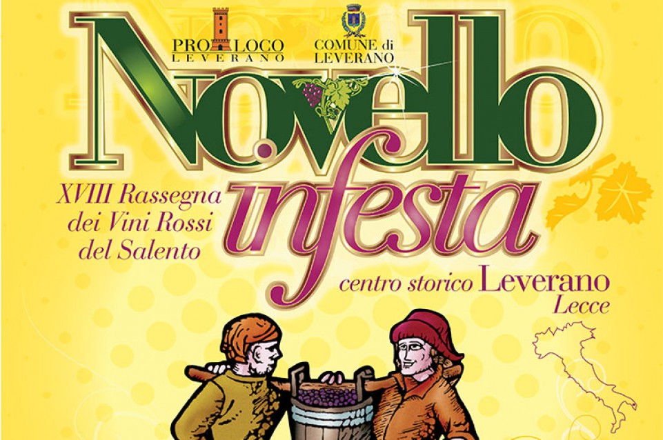 Dal 6 all'8 novembre a Leverano arriva "Novello in Festa" Dal 6 all'8 novembre a Leverano arriva "Novello in Festa"