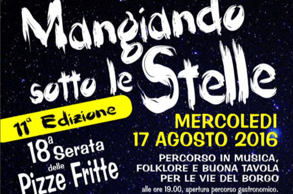 Mangiando sotto le stelle: il 17 agosto a Castel di Tora gusto e magia
