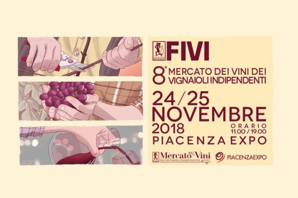 Mercato dei Vini dei Vignaioli Indipendenti FIVI: il 24 e 25 novembre a Piacenza