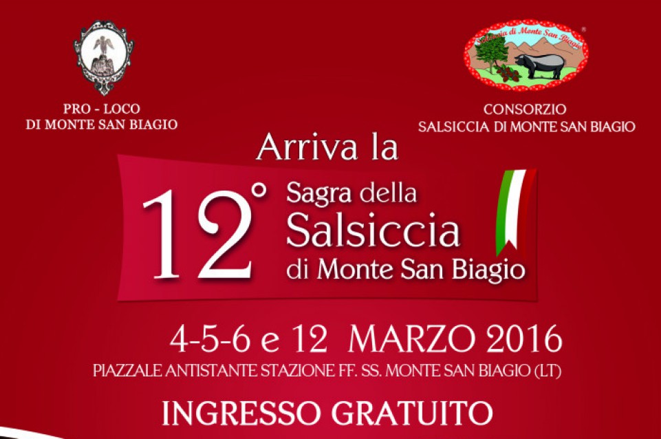 A marzo a Monte San Biagio arriva il gusto della salsiccia monticelliana