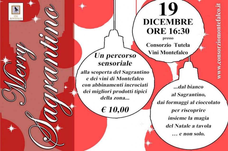 Il 19 dicembre a Montefalco torna "Merry Sagrantino" Il 19 dicembre a Montefalco torna "Merry Sagrantino"