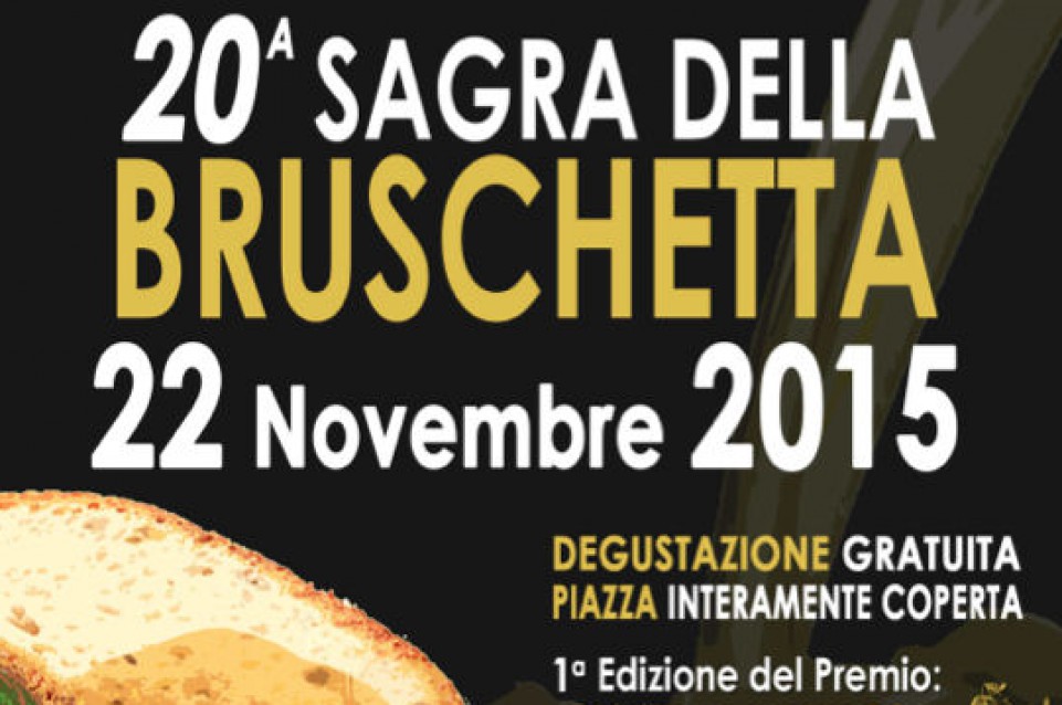 A Monteleone Sabino il 22 novembre arriva la "Sagra della bruschetta" A Monteleone Sabino il 22 novembre arriva la "Sagra della bruschetta"