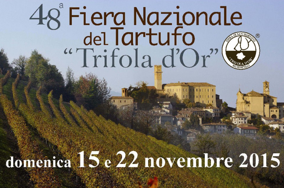 Il 15 e il 22 novembre a Murisengo arriva la "Fiera Nazionale del Tartufo Trifola d'Or" 