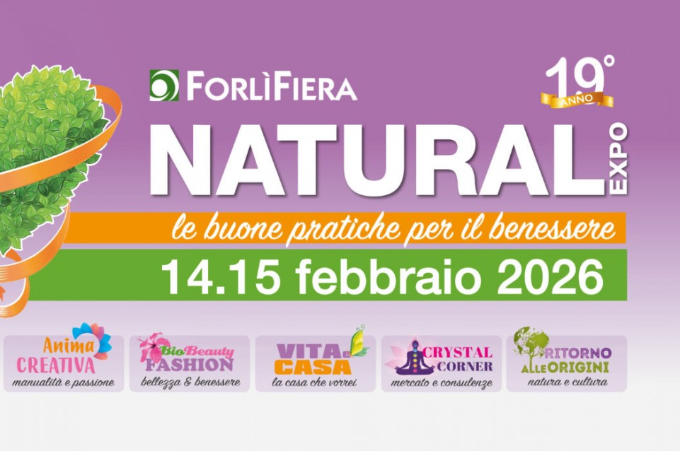 Natural Expo: il 15 e 16 febbraio a Forlì torna la Fiera del Benessere 