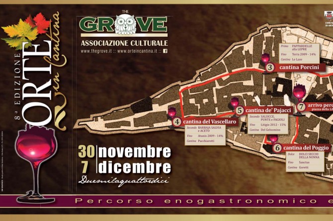 Il 30 novembre e il 7 dicembre "Orte in cantina": vino olio e gastronomia Il 30 novembre e il 7 dicembre "Orte in cantina": vino olio e gastronomia