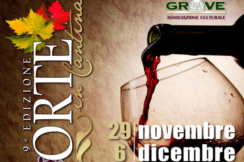 Dal 29 novembre al 6 dicembre ad Orte arriva "Orte in cantina"