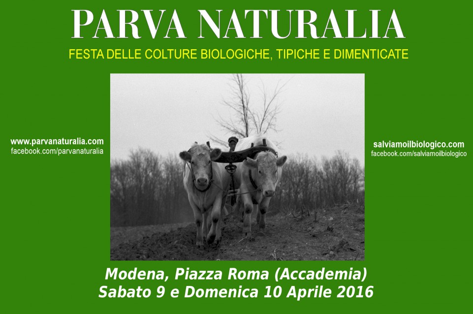Dal 9 al 10 aprile Parva Naturalia trasforma Modena nella capitale del Biologico Dal 9 al 10 aprile Parva Naturalia trasforma Modena nella capitale del Biologico