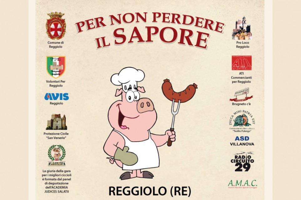 Per non perdere il Sapore: il 10 febbraio a Reggiolo