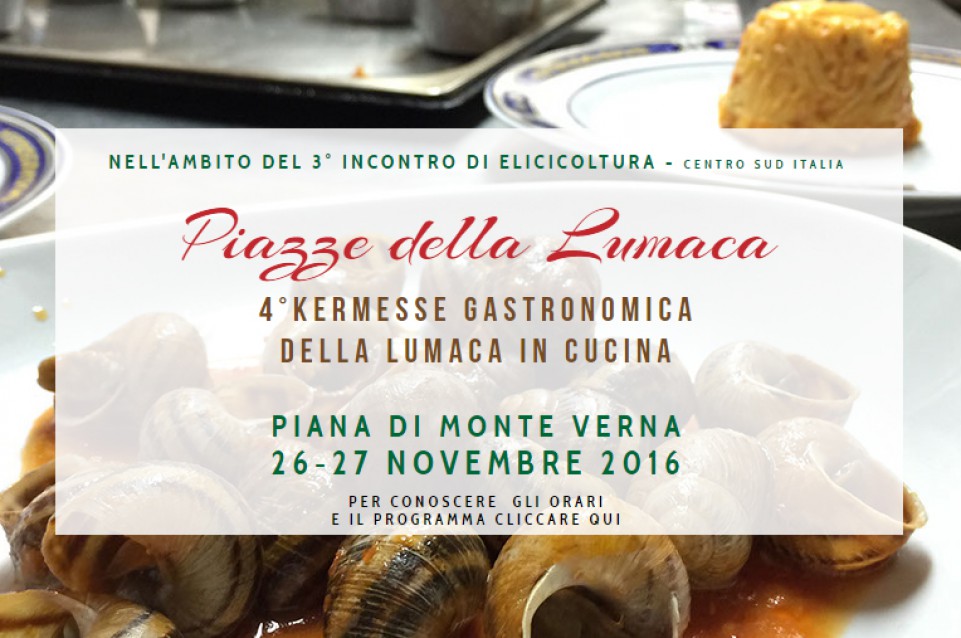 Piazze della Lumaca: il 26 e 27 novembre a Piana di Monte Verna