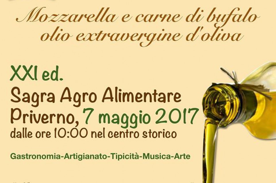 A Priverno il 7 maggio arriva il gusto con la "Sagra Agro Alimentare" 