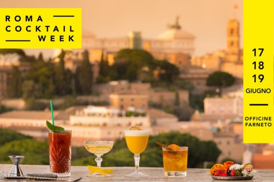 Il 17, 18 e 19 giugno appuntamento con la "Roma Cocktail Week"