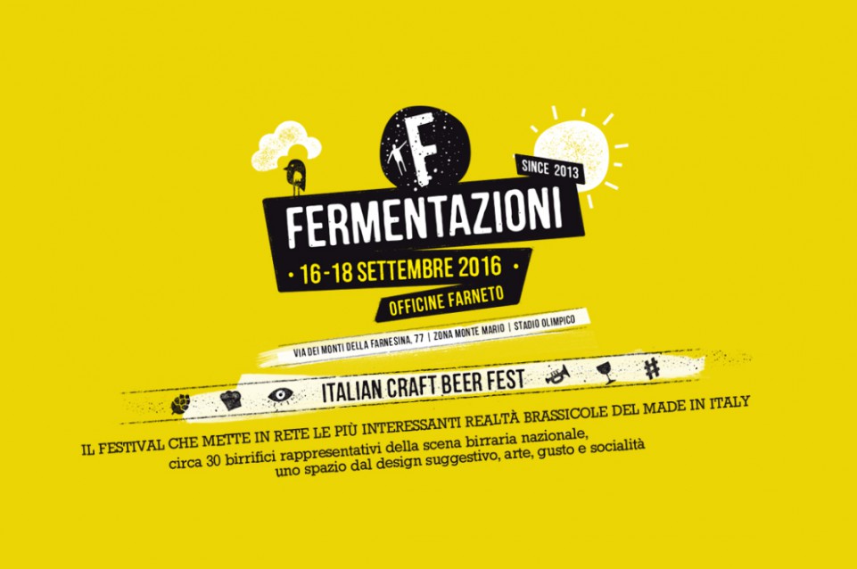 Dal 16 al 18 settembre a Roma torna la birra artigianale con "Fermentazioni" Dal 16 al 18 settembre a Roma torna la birra artigianale con "Fermentazioni"