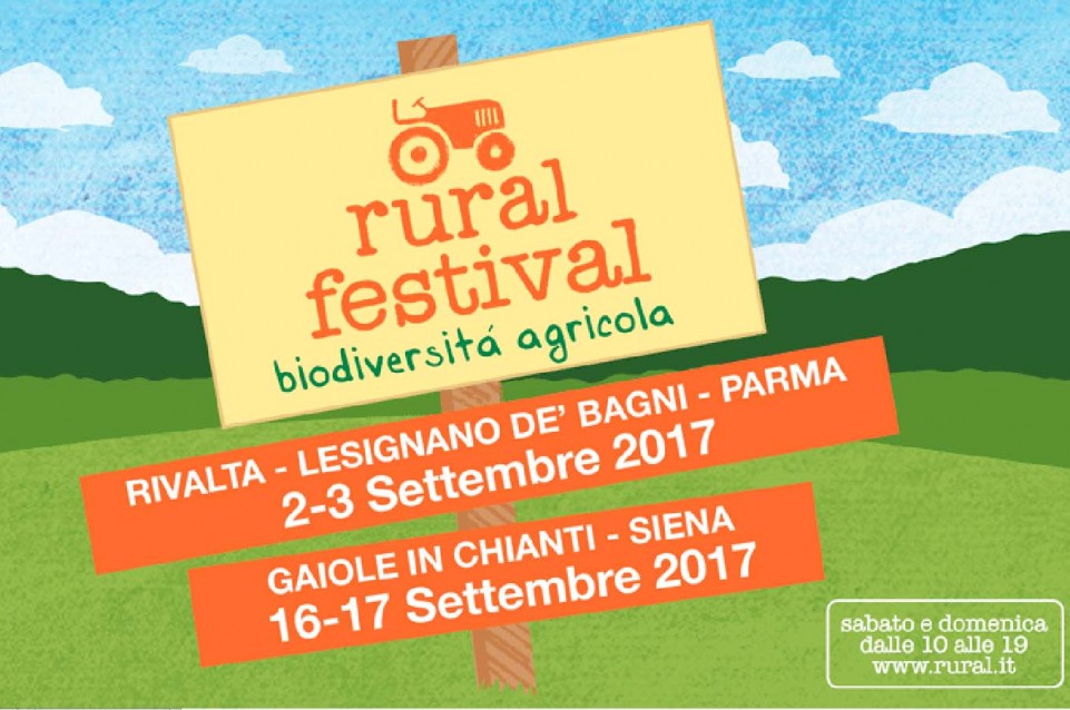 Rural Festival: il 2 e 3 settembre a Rivalta De' Bagni e il 16 e 17 settembre a Giaole in Chianti