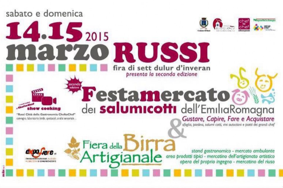Il 14 a 15 marzo a Russi torna la tradizionale "Festamercato dei Salumicotti" Il 14 a 15 marzo a Russi torna la tradizionale "Festamercato dei Salumicotti"