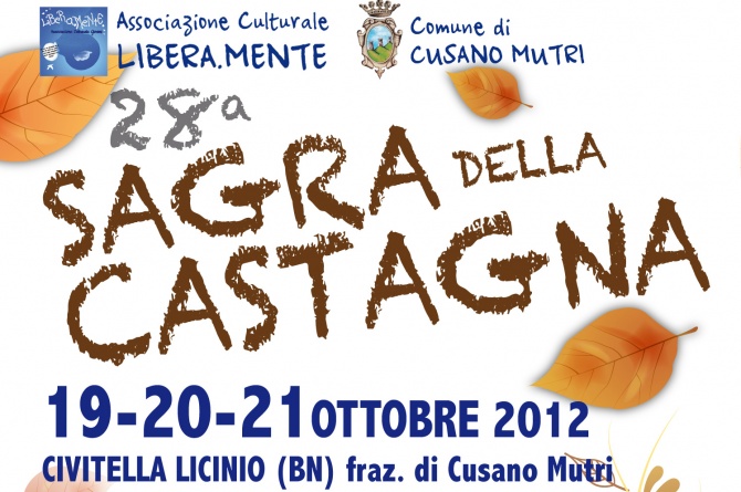 19-21 ottobre Sagra della Castagna a Civitella Licinio