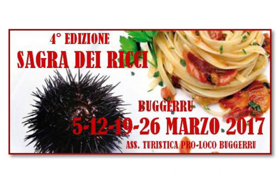 Sagra dei Ricci: il 5, 12, 19 e 26 marzo a Buggerru 