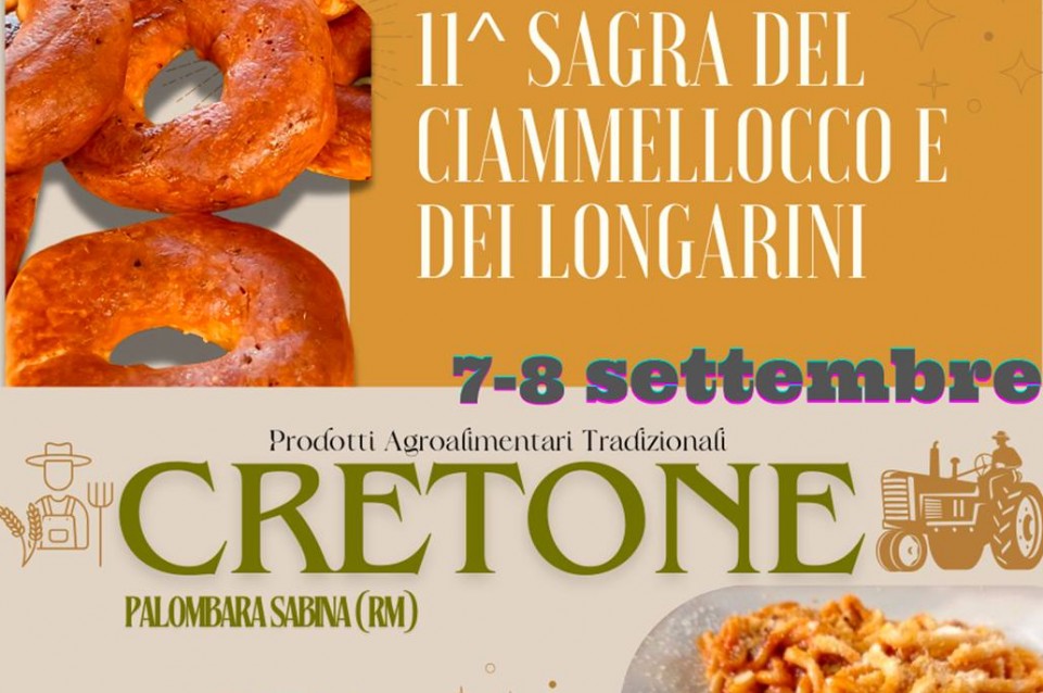 Sagra del Ciammellocco: il 7 e l'8 settembre a Cretone Sagra del Ciammellocco: il 7 e l'8 settembre a Cretone