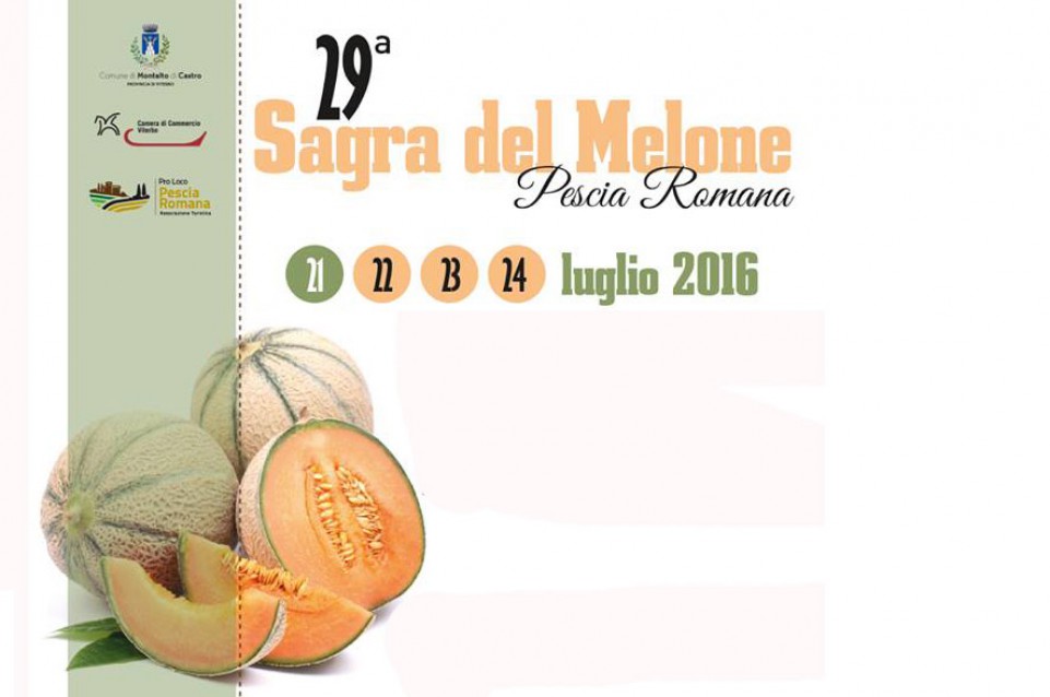 Sagra del Melone: dal 21 al 24 luglio a Pescia Romana 
