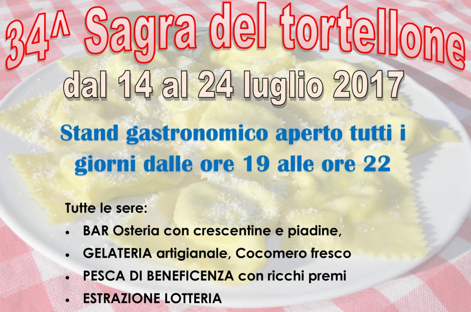 Sagra del tortellone: dal 14 al 24 luglio a Ozzano dell'Emilia