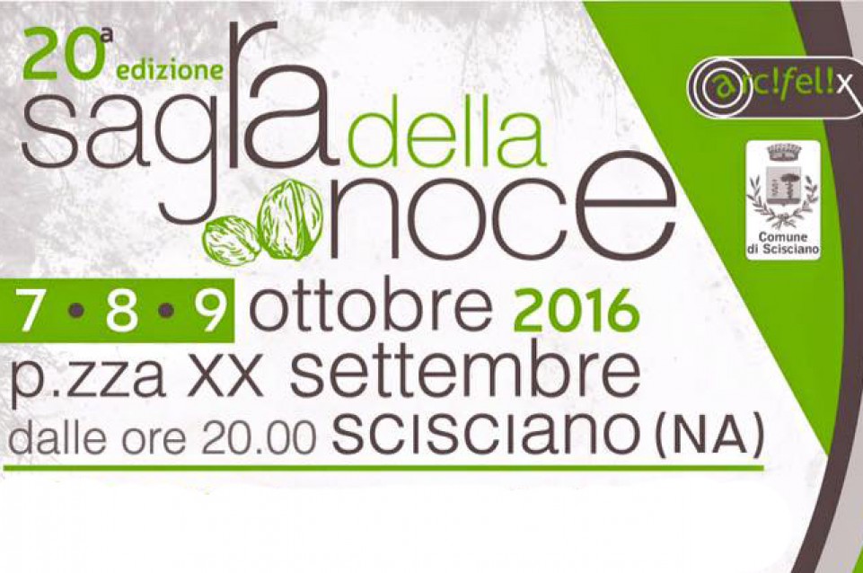 Sagra della Noce: dal 7 al 9 ottobre a Scisciano Sagra della Noce: dal 7 al 9 ottobre a Scisciano