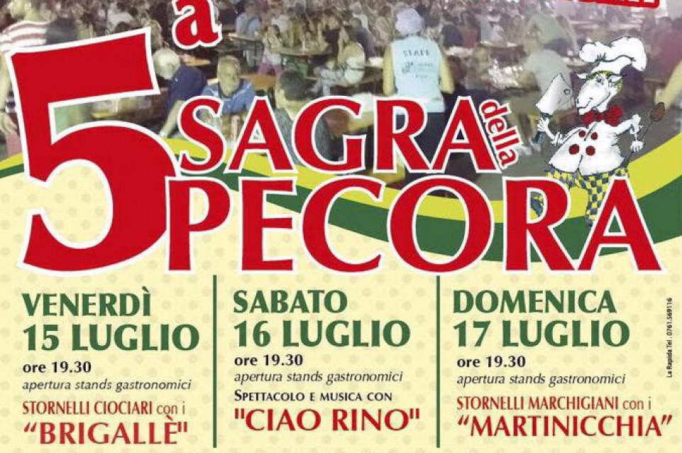 Sagra della pecora: dal 15 al 17 luglio a Fabrica di Roma arrivano gusto e tradizione