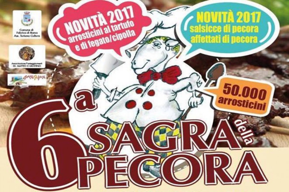 Sagra della pecora: dal 14 al 16 luglio a Fabrica di Roma 