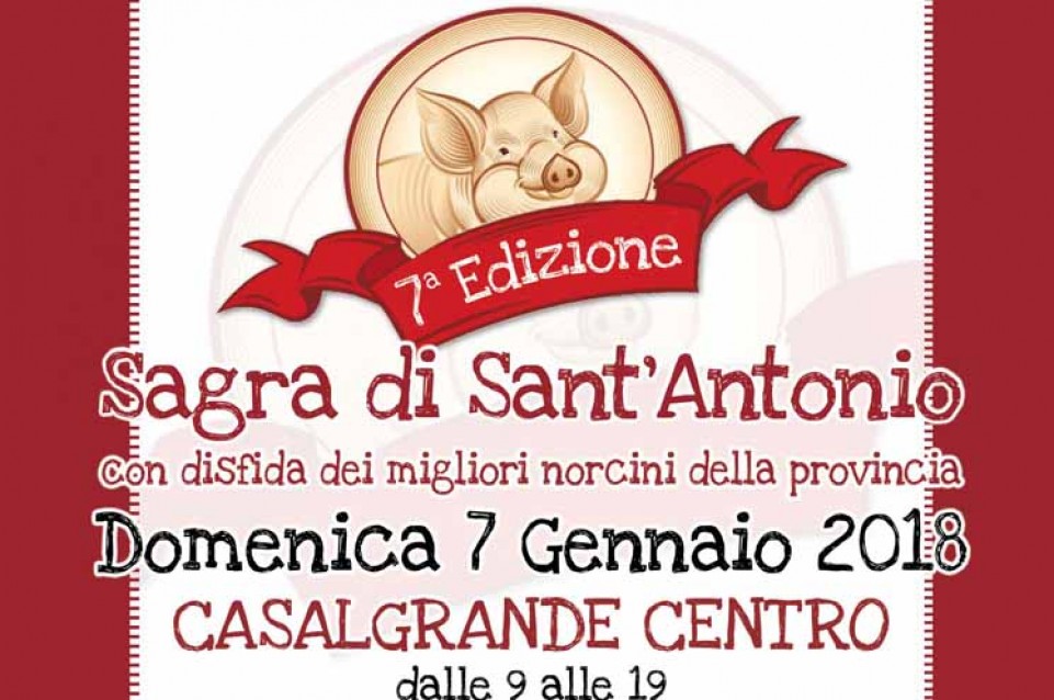 Sagra di Sant'Antonio con Cicciolata: il 7 gennaio a Casalgrande 
