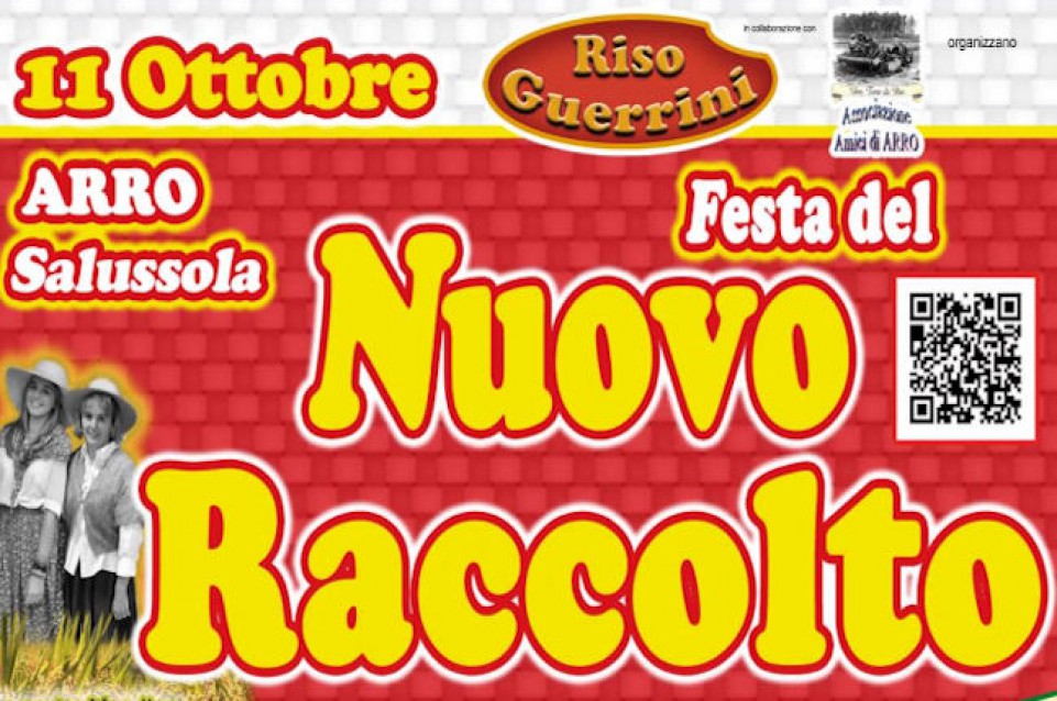 Domenica 11 ottobre a Salussola torna la "Festa del Nuovo Raccolto" Domenica 11 ottobre a Salussola torna la "Festa del Nuovo Raccolto"