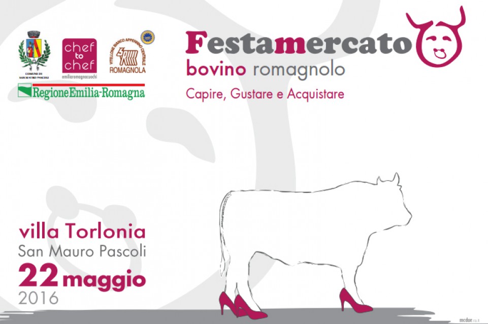 Il 22 maggio a San Mauro Pascoli vi aspetta la prima "Festamercato del bovino romagnolo" Il 22 maggio a San Mauro Pascoli vi aspetta la prima "Festamercato del bovino romagnolo"