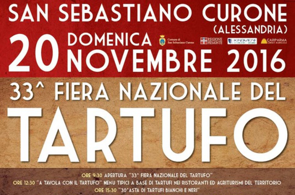 A San Sebastiano Curone il 20 e il 27 novembre arriva la "Mostra Mercato – Fiera Nazionale del Tartufo"