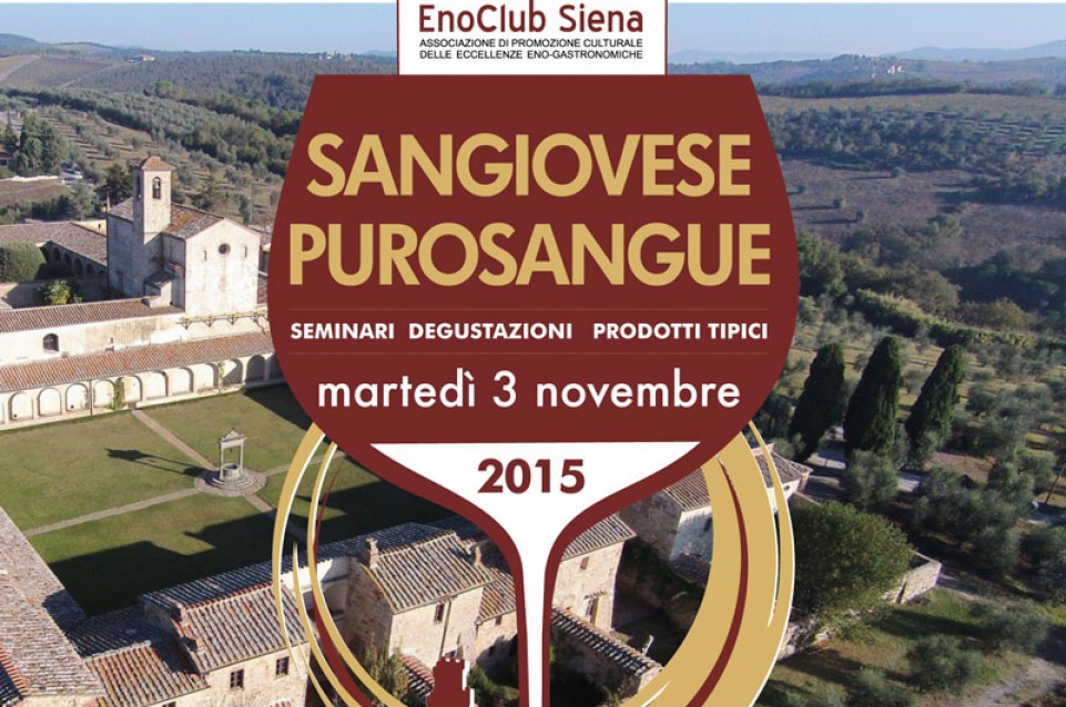 Sangiovese Purosangue: martedì 3 novembre a Castelnuovo Berardenga Sangiovese Purosangue: martedì 3 novembre a Castelnuovo Berardenga