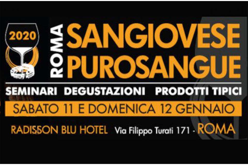 Sangiovese Purosangue: a Roma l'11 e 12 gennaio 