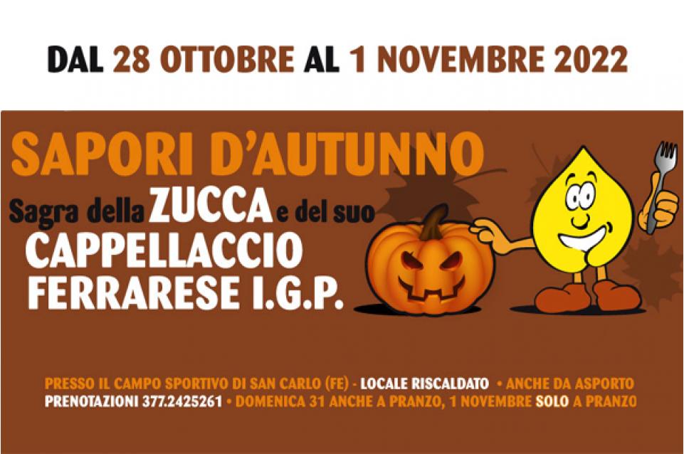 Sapori d’Autunno: dal 28 ottobre al primo novembre a Terre del Reno