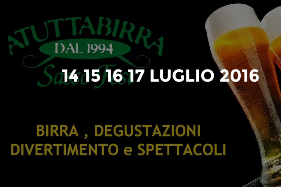 Dal 14 al 17 luglio a Sasso Marconi vi aspetta "A TuttaBirra Sassofest"