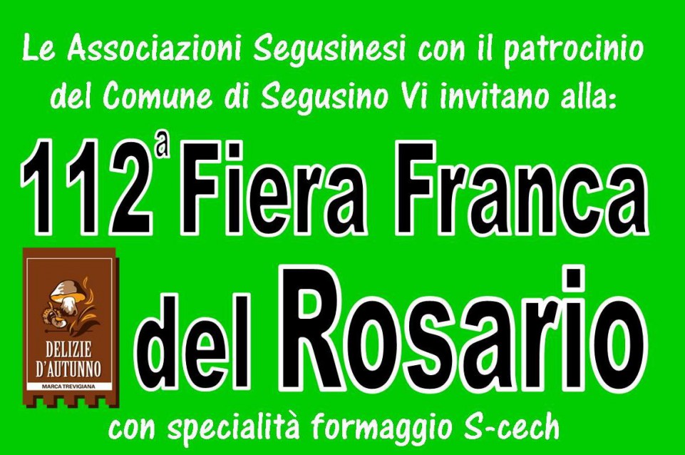 A Segusino dal 28 al 30 ottobre gusto e tradizione tornano con la "Fiera del Rosario" 