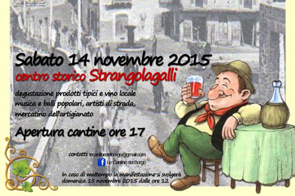 Il 14 novembre a Strangolagalli tornano "Le cantine del Borgo"