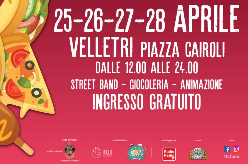 Tipical Truck Street Food: dal 25 al 28 Aprile a Velletri