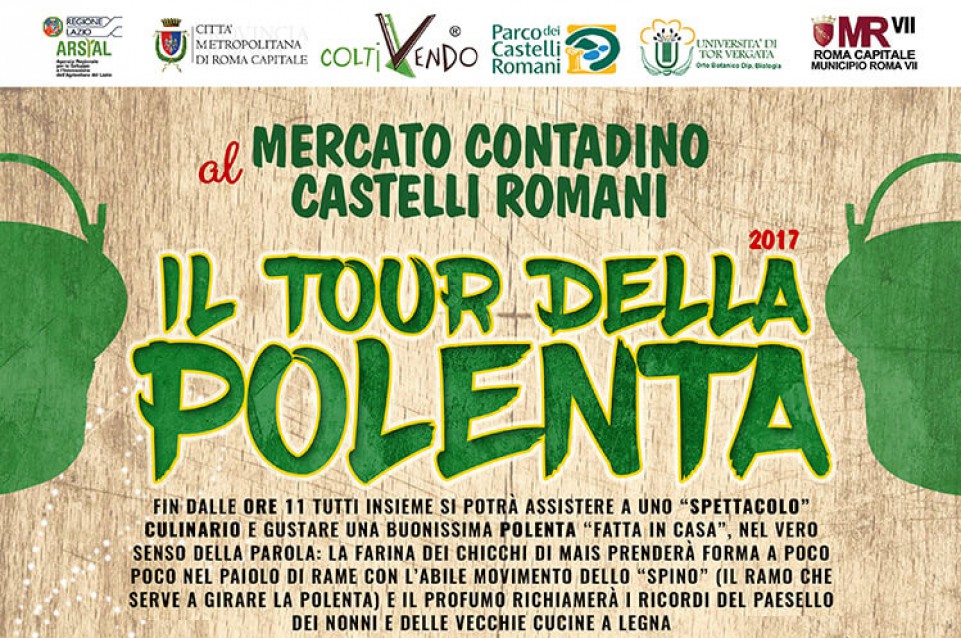 A febbraio Il Tour della Polenta fa tappa al Mercati Contadini Castelli Romani