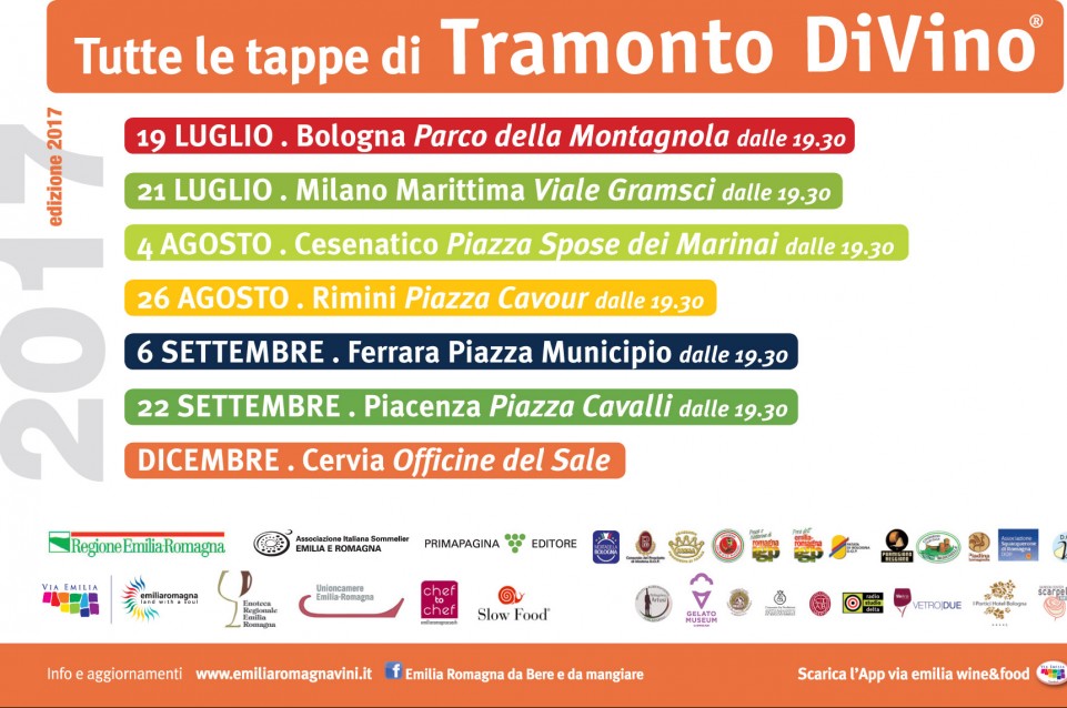 Dal 4 agosto continua Tramonto DiVino: il Gusto dell'Estate in Emilia Romagna