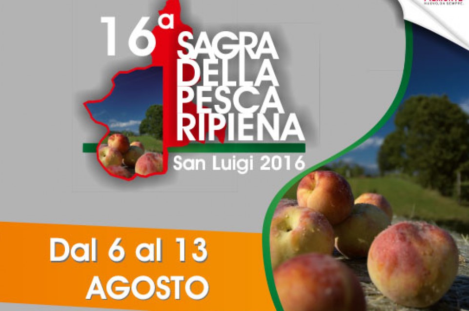 Dal 6 al 13 agosto a Vauda di Rocca Canavese vi aspetta la golosa "Sagra della pesca ripiena"