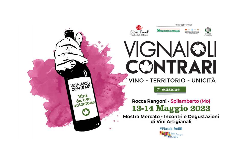 Vignaioli Contrari: il 13 e 14 maggio a Spilamberto Vignaioli Contrari: il 13 e 14 maggio a Spilamberto