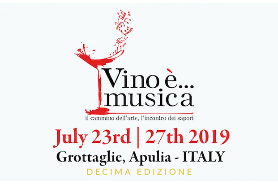 Vino è Musica: dal 23 al 27 luglio a Grottaglie